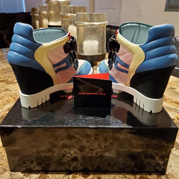 Katie Grand Loves Hogan Multicolor Wedge Sneaker - Picture 2 of 6